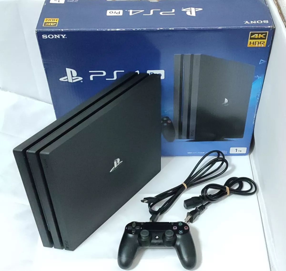 Sony PlayStation 4 PS4 Pro CUH-7100B 1TB Jet Black Console w/Box