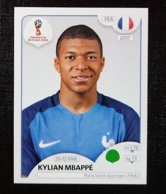 Panini FIFA World Cup 2018 Russia Rookie Kylian Mbappe Nr. # 197 pink backside - Bild 1 von 2