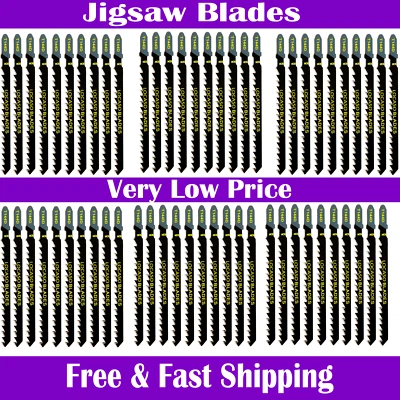 50x Saxton Jigsaw T Shank Blades Wood T144D fit Bosch, Dewalt, Makita, Festool