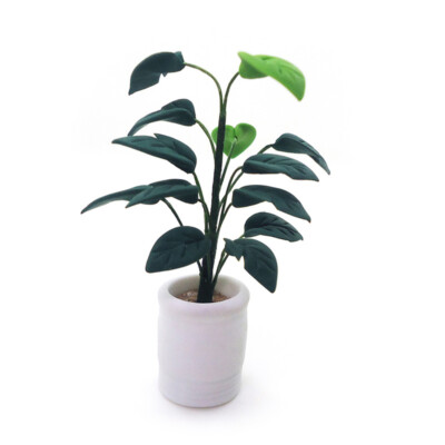 1:12 Scale Dollhouse Miniatures Potted Plant Banana Tree Living Room  Decorate
