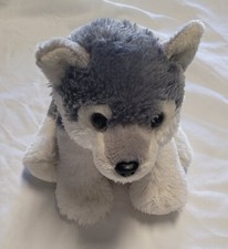 Aurora Destination Nation Wolf Husky Dog Soft Plush 12" Stuffed Animal Toy