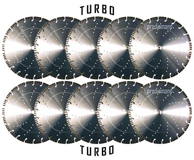 10-14'' TURBO Concrete Brick Block Precast Stone SUPREME Diamond Saw Blade**BEST