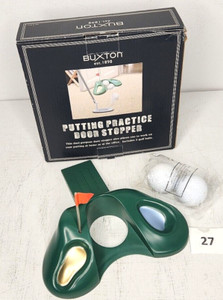 NEW IN BOX Golf Buxton Putting Practice Door Stopper EXCELLENT Golf Game 27