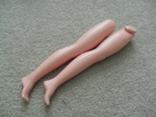 Large Vintage 1960s Plastic Girl Doll Legs 10 3/4" Long