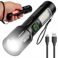 Taschenlampe Led Vayox VA0181 260Lm Wiederaufladbar Schwarz