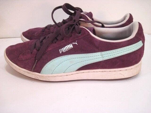 PUMA SNEAKERS DA DONNA PUMA VIOLA PELLE SCAMOSCIATA CON LACCI TAGLIA 10