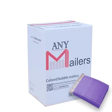 AirnDefense 200 #5 10.5X16" Purple Poly Bubble Mailers Shipping Padded Envelope