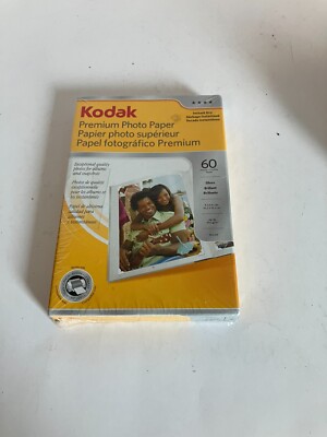 Sealed Kodak Premium Photo Paper Gloss Instant Dry 60 Sheets 4x6 Size