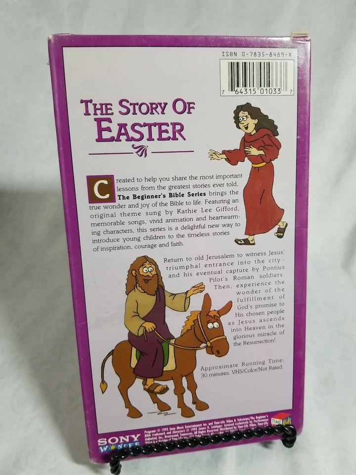 The Beginner's Bible The Story of Easter VHS Tape - 1995 Animated New SEALED - Image 2 of 2