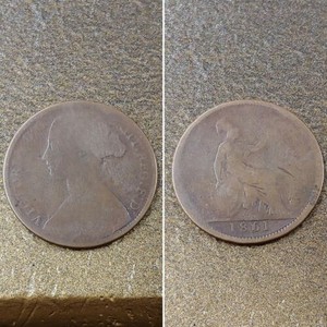 COIN GREAT BRITAIN 1861 HALF PENNY 1/2 Cent BRONZE VICTORIA D.G BRITT. REG F:D | eBay
