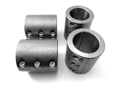 4 weldable steel tube clamps bolt on 1.50'' 1-1/2'' roll cage mounts 6 bolt HD