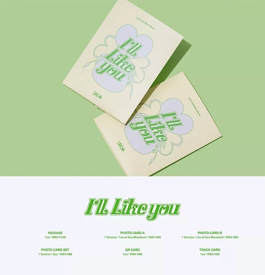 ILLIT [I'LL LIKE YOU] 2nd Mini Album WEVERSE Ver/QR Karte+