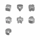 Caflon White Silver Plated - Assorted Shape Piercing Studs (12 Pack)