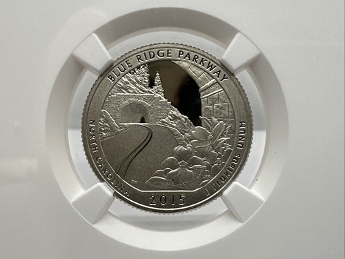 2015-S Clad Washington Quarter -BLUE RIDGE NGC PR70DCAM 1ST DAY ISSUE CB5-31 - Picture 2 of 4