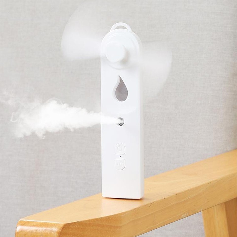 Multifunctional Mini Fan with Humidifier USB Handheld Fan Face Steamer