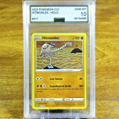 Pokemon Trading Card Game Classic Hitmonlee CLV 011/034 AGS GEM-MT