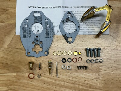 #ad Marvel Schebler TSX Small bowl carburetor rebuild kit With Float $43.95