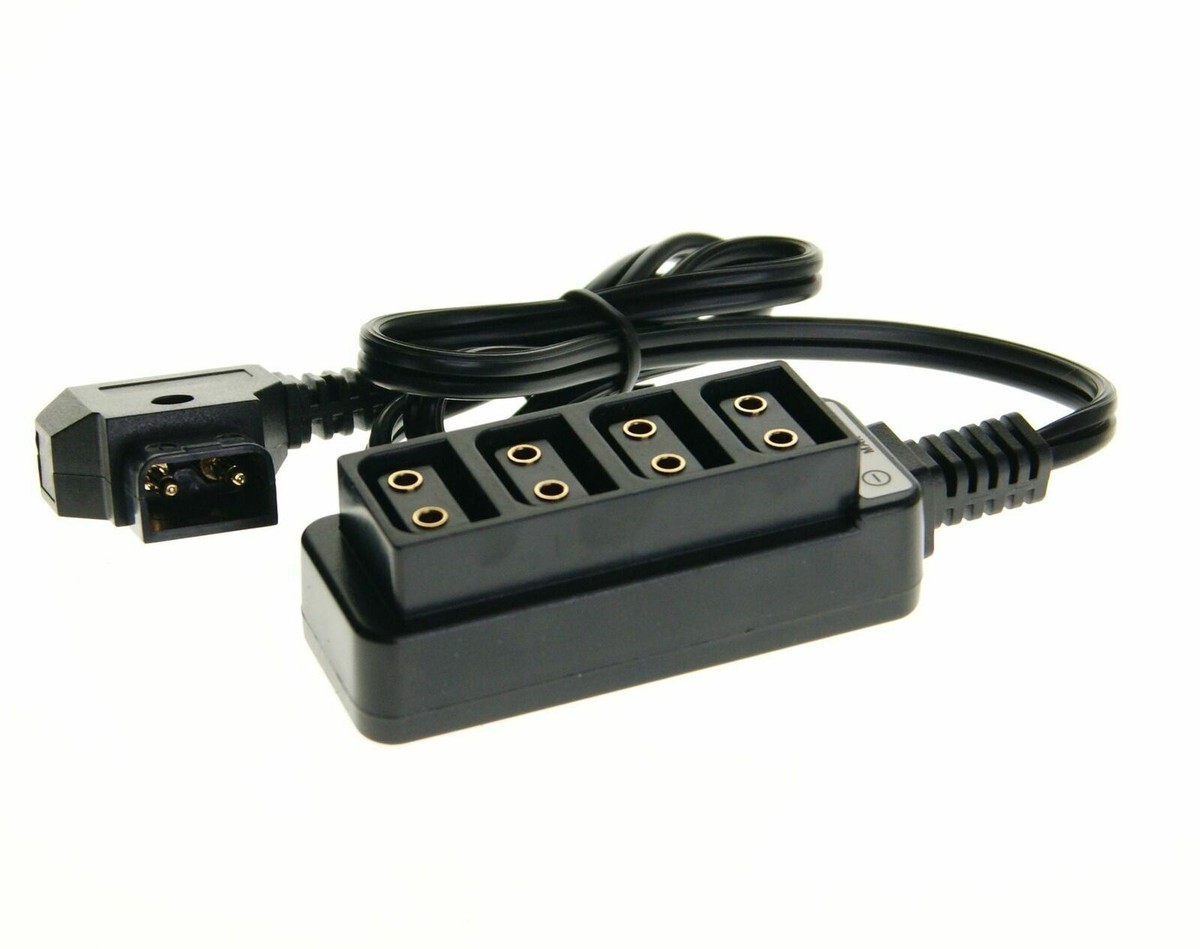 Tapconnector 4-poorts – D-Tap Naar 4x Female – Voor Camera-accu’s – 60 Cm – 10 A – Eonvic