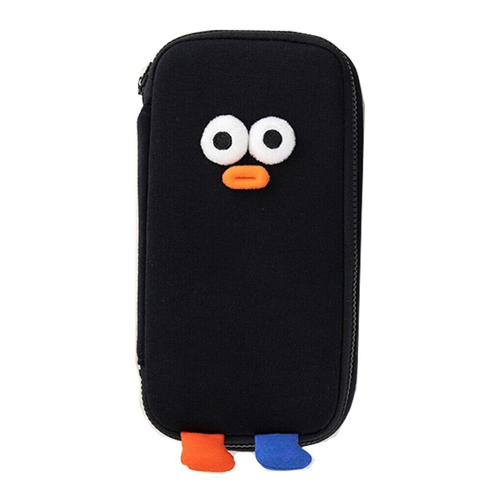 Brunch Brother Pom Pom Pencil Pen Case Cute Pouch Bag Organizer Black