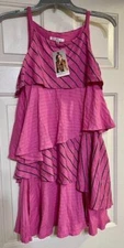 NWT Boutique Joah Love Girl's Pink Layered Hazel Asymmetrical Dress Sz 10