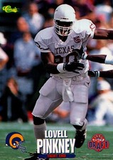 1995 Classic NFL Rookies Football Card  #74 Lovell Pinkney  {Box21}