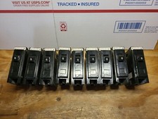  9 CUTLER-HAMMER QUICKLAG BREAKERS..1Pole 15A 120/240V ..TESTED...LOT OF 9....