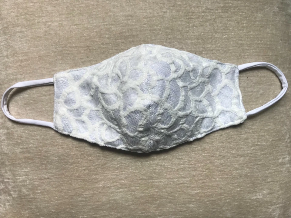 2 Pack Fashionable Lace/Silk Face Mask - Image 4 of 4