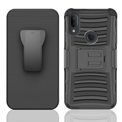 For Alcatel 3V (2019) 5032W Shockproof Belt Clip Kickstand Case Cover Holster