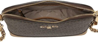 マイケルコース バッグ レディース ショルダーバッグ ブラウン ジェットセットチャーム シグネチャー クロスボディ JET SET CHARM LG DOME XBODY 32T1GT9C3B-252 MICHAEL KORS Michael Kors] JET SET CHARM LG DOME XBODY 32T1GT9C3B 252 Brown