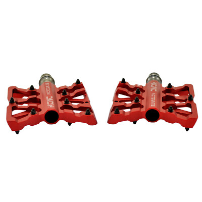 KCNC KPED12 MTB Extrusion and CNC Platform Pedals , Red | eBay