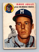 1954 Topps #188 Dave Jolly LOW GRADE Vintage Baseball Card