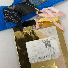 Agent Provocateur Czarina SOIREE Blue Sequin Bra 36B NWT