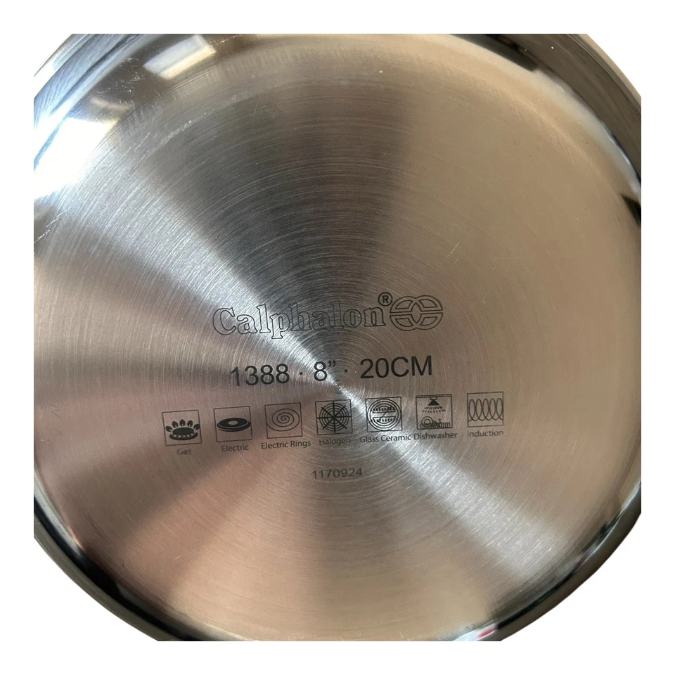 Calphalon 1388 8” Stainless Steel Frying Pan Skillet Induction Safe New w/Tag - Image 4 of 4