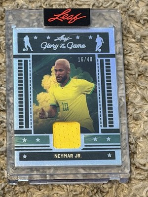 2026 Leaf Glory of the Game Neymar Jr. Brazil Memorabilia GG-44 16/40