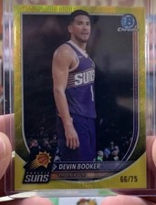 2025-2026 Bowman Devin Booker True Yellow /75 SP