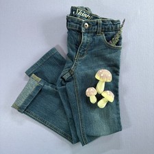 Crazy 8 Girls Adjustable Skinny Stretch Dark Wash Blue Denim Jeans Size 8