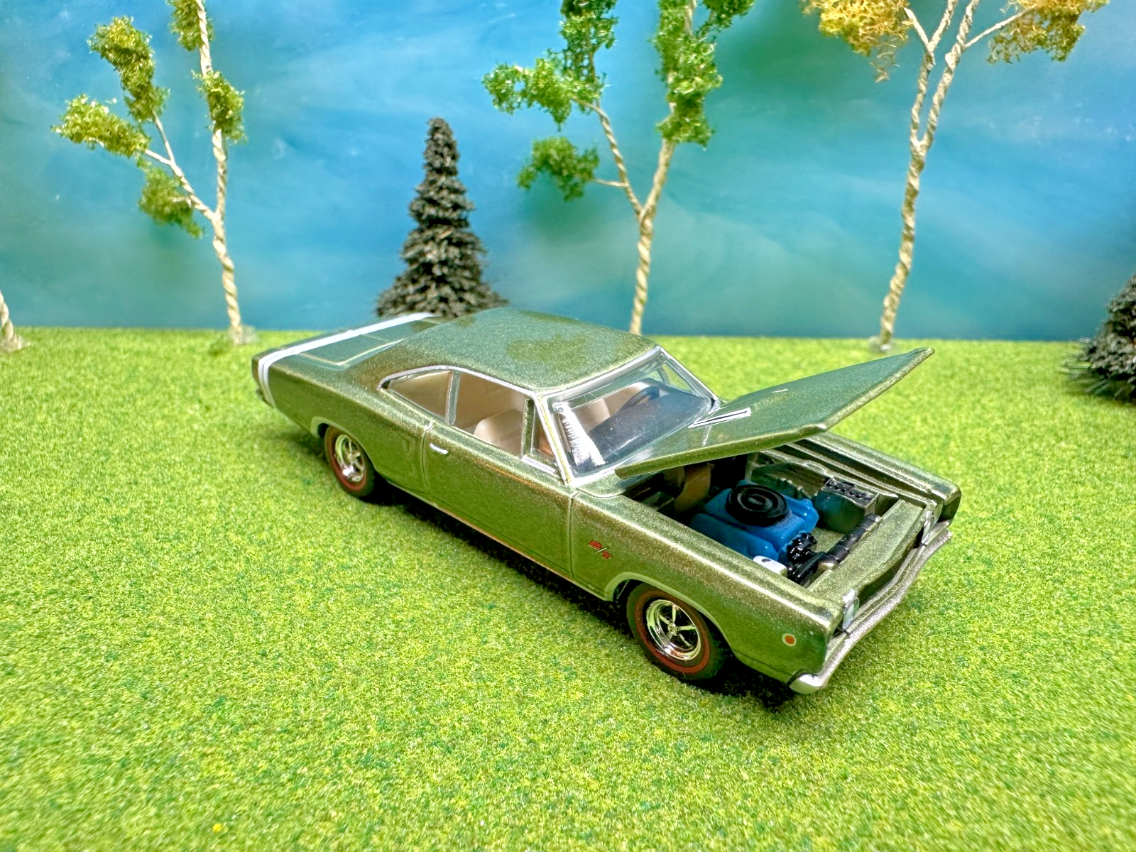 1968 Dodge Coronet R/T, True 1:64, Limited Edition, AW Auto World, Die-cast