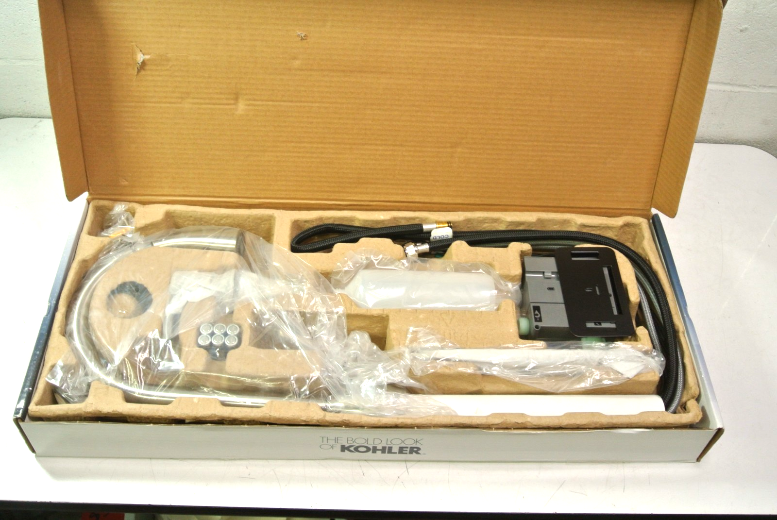 KOHLER R78035-SD-VS Barossa Touchless Single Handle Pull Vibrant Stainless