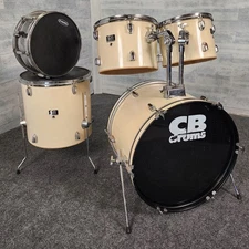 Used CB 5pc Drum Set White - Fair