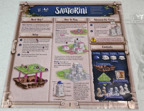 Spin Master 2016 SANTORINI Strategy Greek Gods Game 100% Complete Played Once - Picture 6 of 10