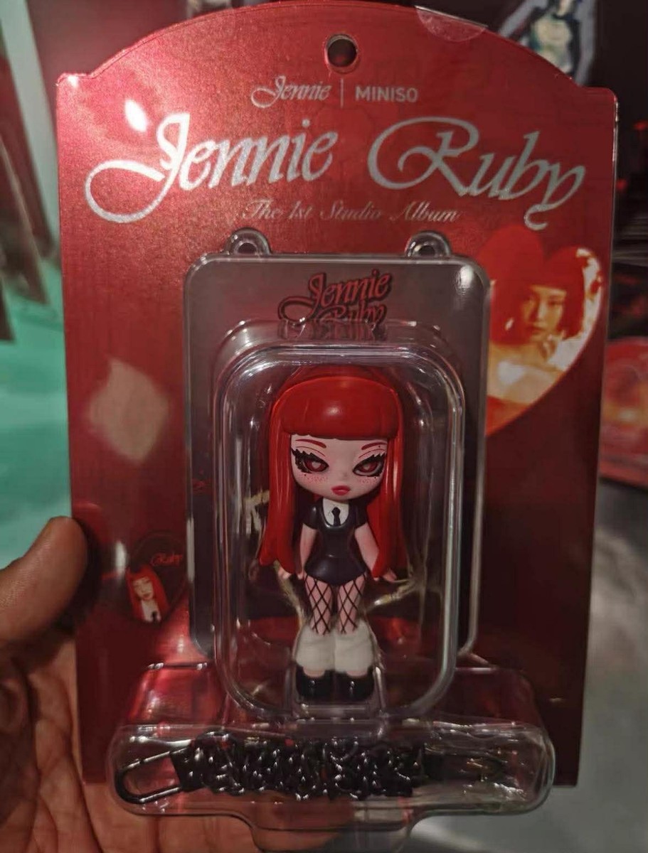 BLACKPINK JENNIE OFFICIAL RUBY MINISO POP UP STORE MD BLISTER CARD
