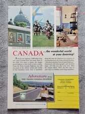 1962 Magazine Advertisement Page Canada Canadian Travel Vacation Print Ad