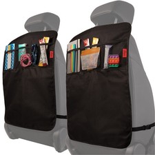 Seat Back Protector - 2-Pack Kids Kick Mat Car Seat Organizer - Waterproof ...