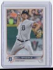 -2022 Topps Update Beau Brieske Rookie Detroit Tigers #US23
