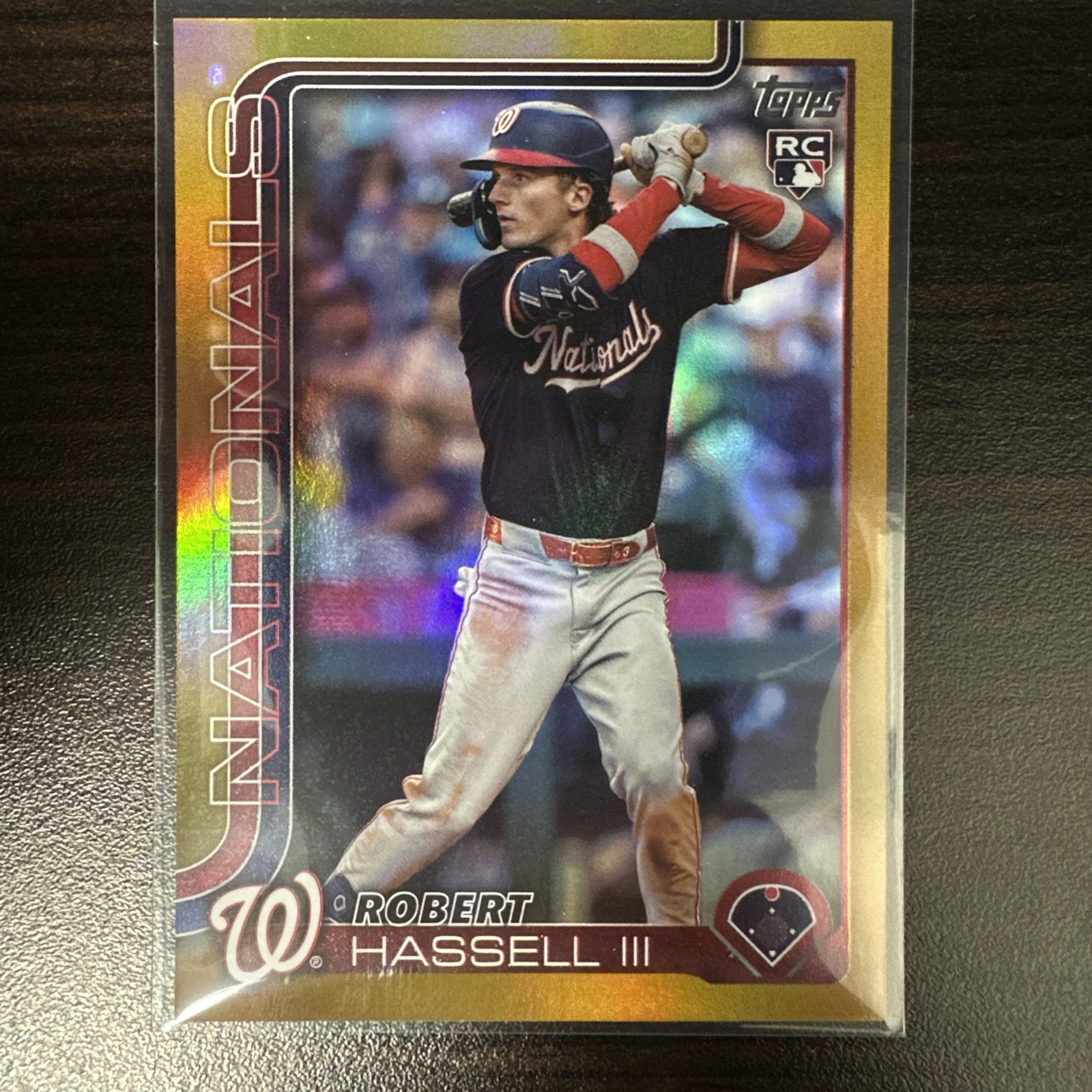 2025 Topps Update Gold Foil /50 #US109 Robert Hassell III WAS Nats