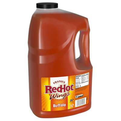 Frank s RedHot Buffalo Wings Sauce 1gal Bold Spicy Flavor for Wings & Dips