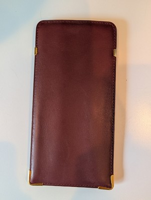 Cartier Burgundy Leather Glasses Case | eBay