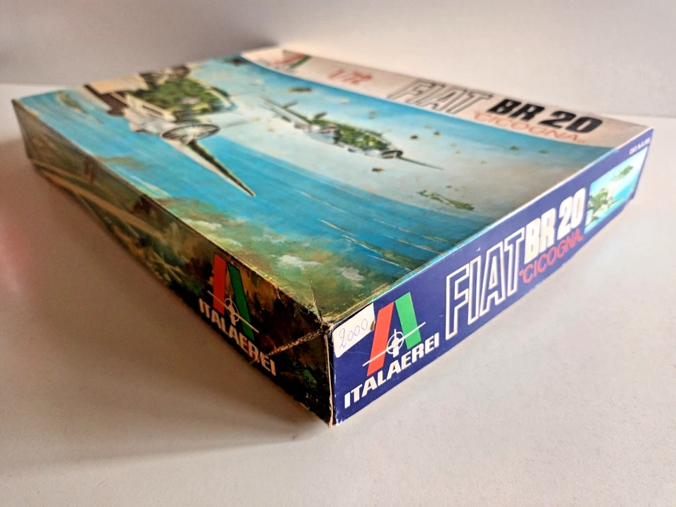 KIT Aeromodello FIAT BR 20 CICOGNA - Italaerei #103 - anni '70 - VINTAGE - Immagine 2 di 4