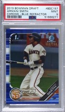2019 Bowman Draft Chrome Blue Refractor 69/150 Armani Smith PSA 9 MINT 0c6