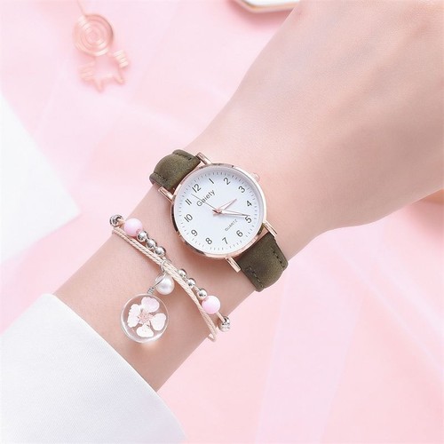Women Bracelet style Quartz Analog Watch with Bracelet gift set - Picture 2 of 4